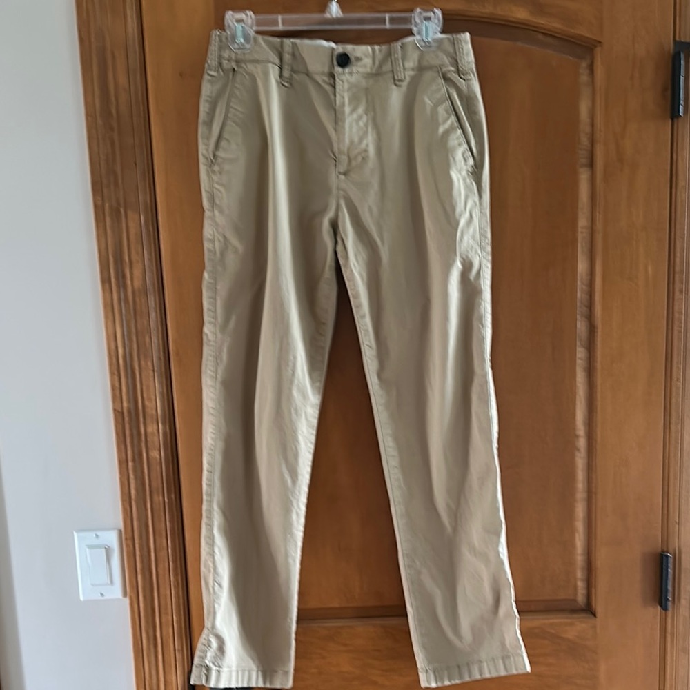 Hollister Slim Straight Chino Pants Mens 29x30 Khaki Tan Epic Flex 🌟